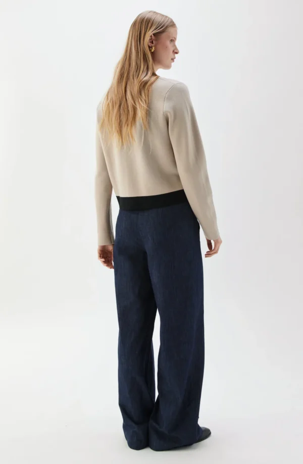 Busnel - Aria Cardigan Contrast Fudge/Black