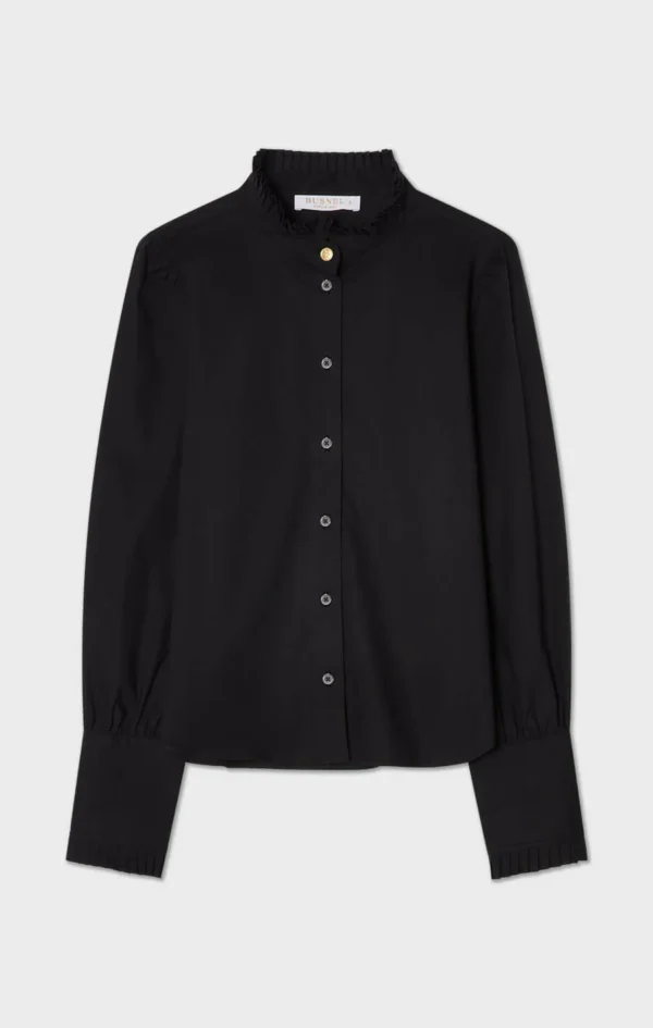 Busnel - Maira Plisse Blouse Black