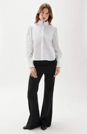 Busnel - Maira Plisse Blouse White
