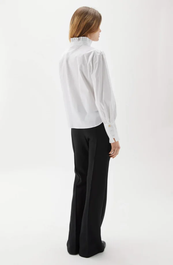 Busnel - Maira Plisse Blouse White