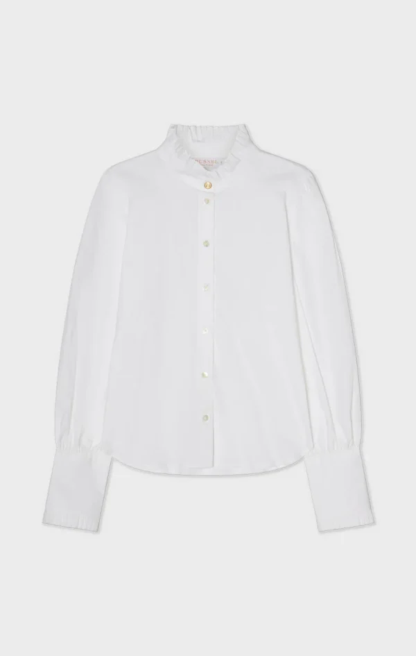 Busnel - Maira Plisse Blouse White