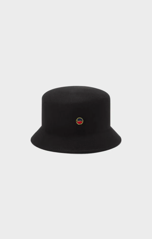 Busnel - Tina Felted Wool Bucket Hat Black