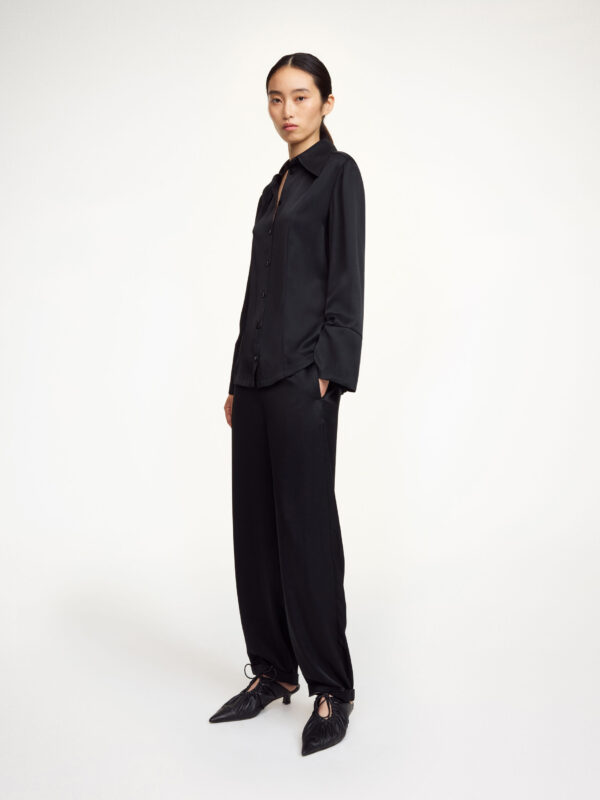 By Malene Birger - Joanni Satin Trousers Black