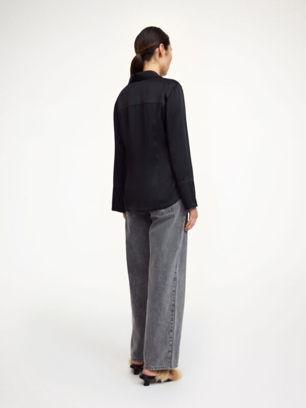 By Malene Birger - Rosiannas Satin Shirt Black