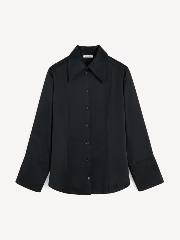 By Malene Birger - Rosiannas Satin Shirt Black