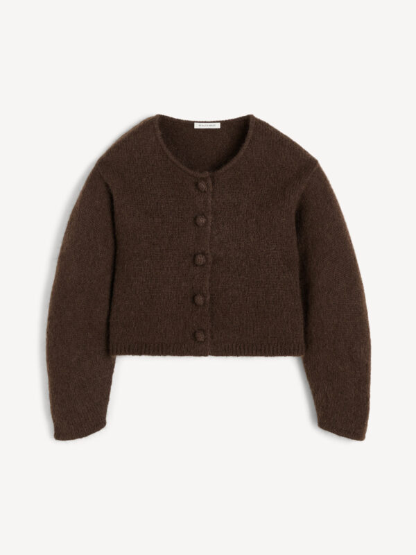 By Malene Birger - Zharea Wool-Blend Cardigan Dark Mahogany