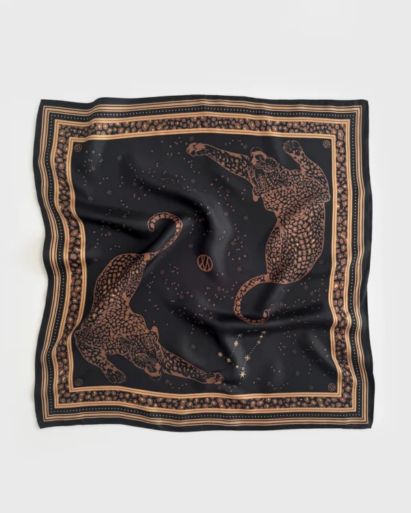 Le Scarf - Gemini Scarf Black & Mocha Mousse