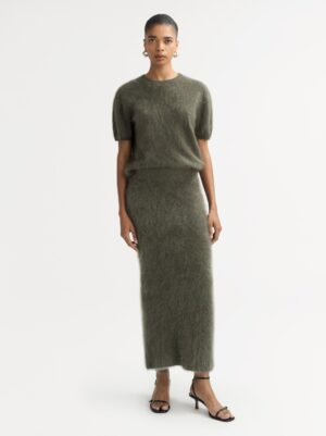 Soft Goat - brushed Skirt Olive
