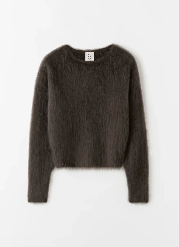 Almada Label - Zoe Crewneck Sweater Chocolate