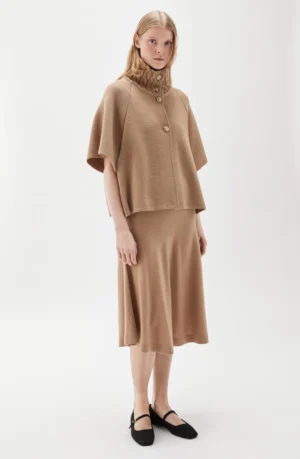 Busnel - LisalouCableknit Collar Cape