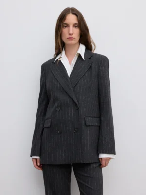 Dagmar - DB Classic Blazer Grey Pinstripe