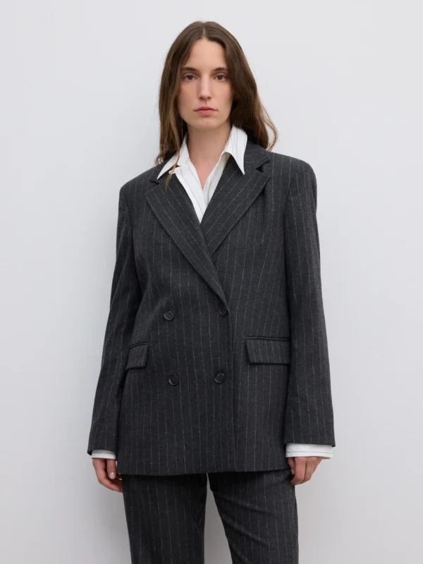 Dagmar - DB Classic Blazer Grey Pinstripe