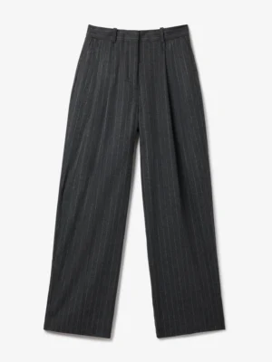 Dagmar - Relaxed Suit Trouser Grey Pinstripe