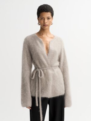 Soft Goat - Brushed Cardigan Greige