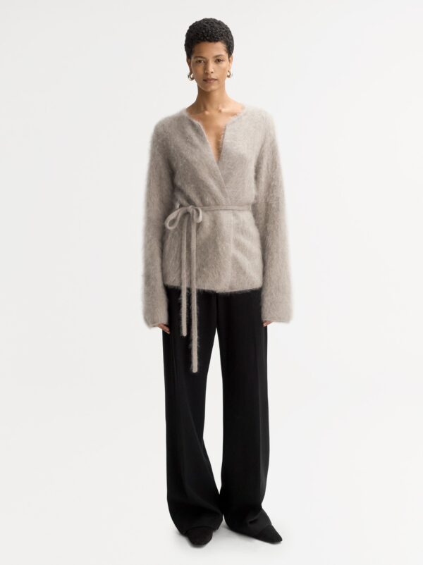 Soft Goat - Brushed Cardigan Greige