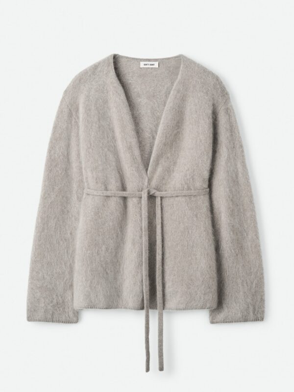 Soft Goat - Brushed Cardigan Greige