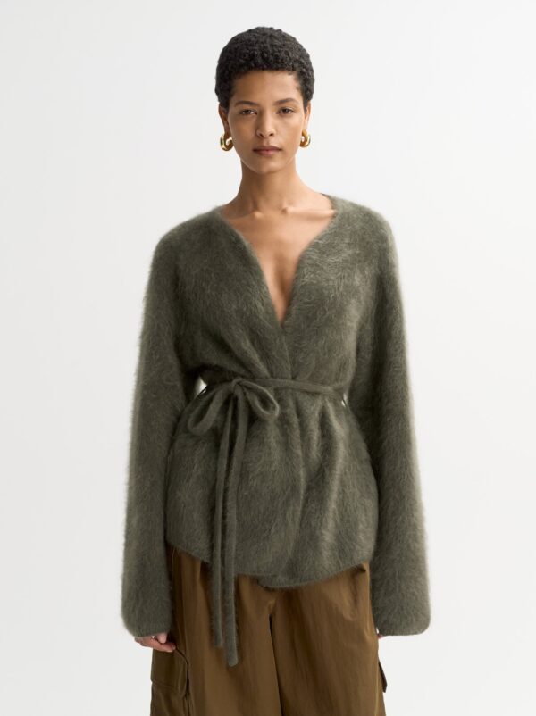 Soft Goat - Brushed Cardigan Olive
