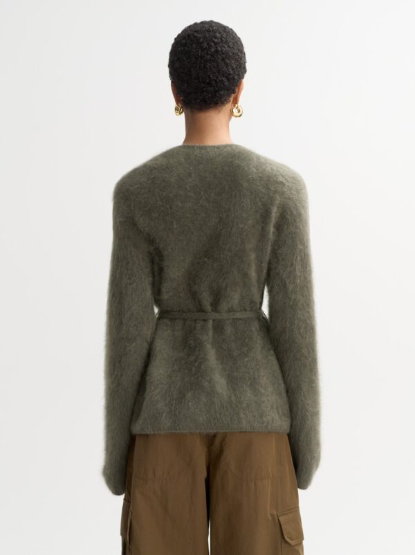 Soft Goat - Brushed Cardigan Olive