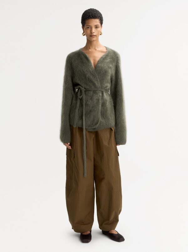 Soft Goat - Brushed Cardigan Olive