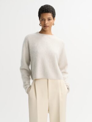 Soft Goat - Brushed Crewneck Chalk