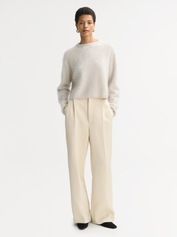 Soft Goat - Brushed Crewneck Chalk