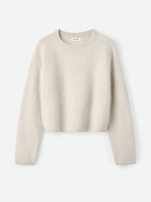 Soft Goat - Brushed Crewneck Chalk