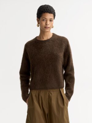 Soft Goat - Brushed Crewneck Mocha