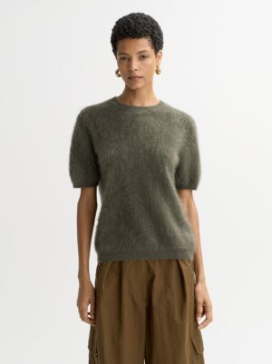 Soft Goat - Brushed Short Sleeve Olive