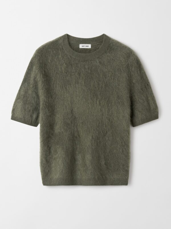 Soft Goat - Brushed Short Sleeve Olive