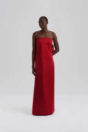 Malina - Elmina Maxi Dress Deep Red