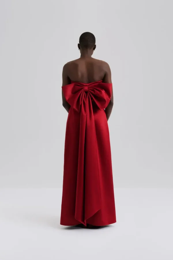 Malina - Elmina Maxi Dress Deep Red