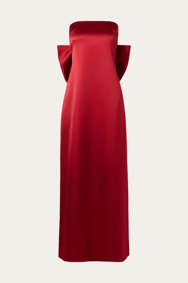 Malina - Elmina Maxi Dress Deep Red