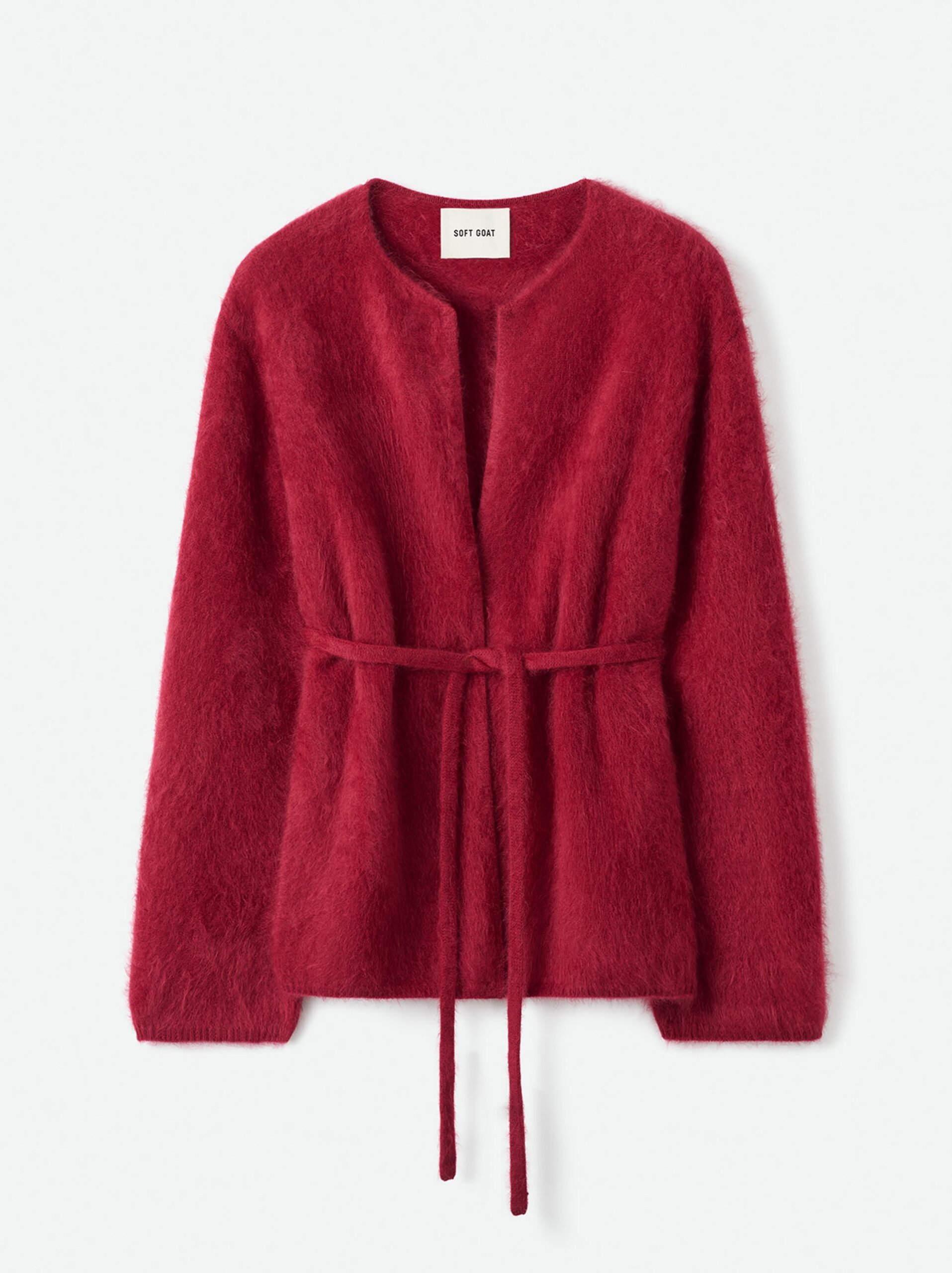 Soft Goat - Brushed Cardigan Dahlia