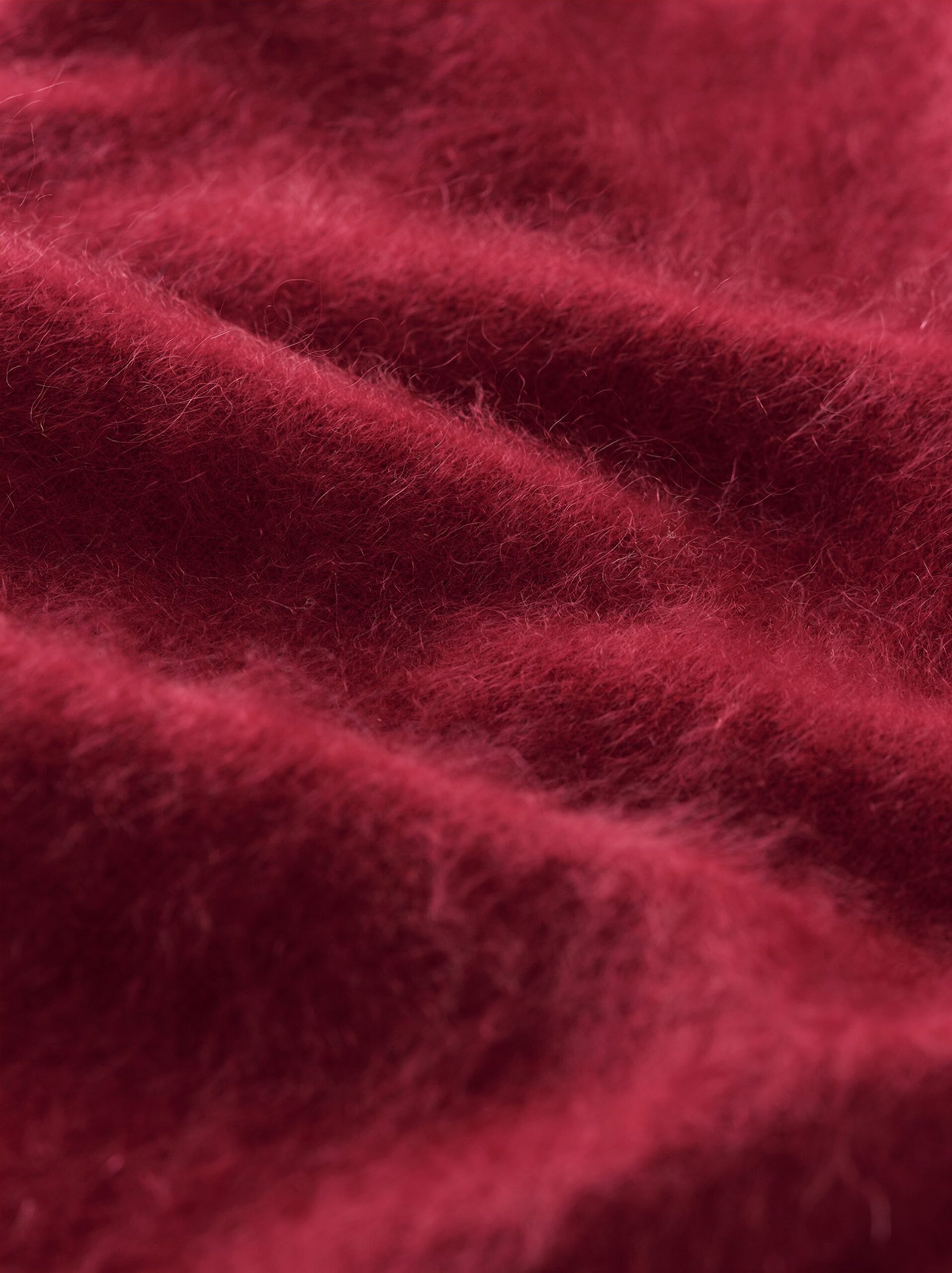 Soft Goat - Brushed Triangle Scarf Dahlia