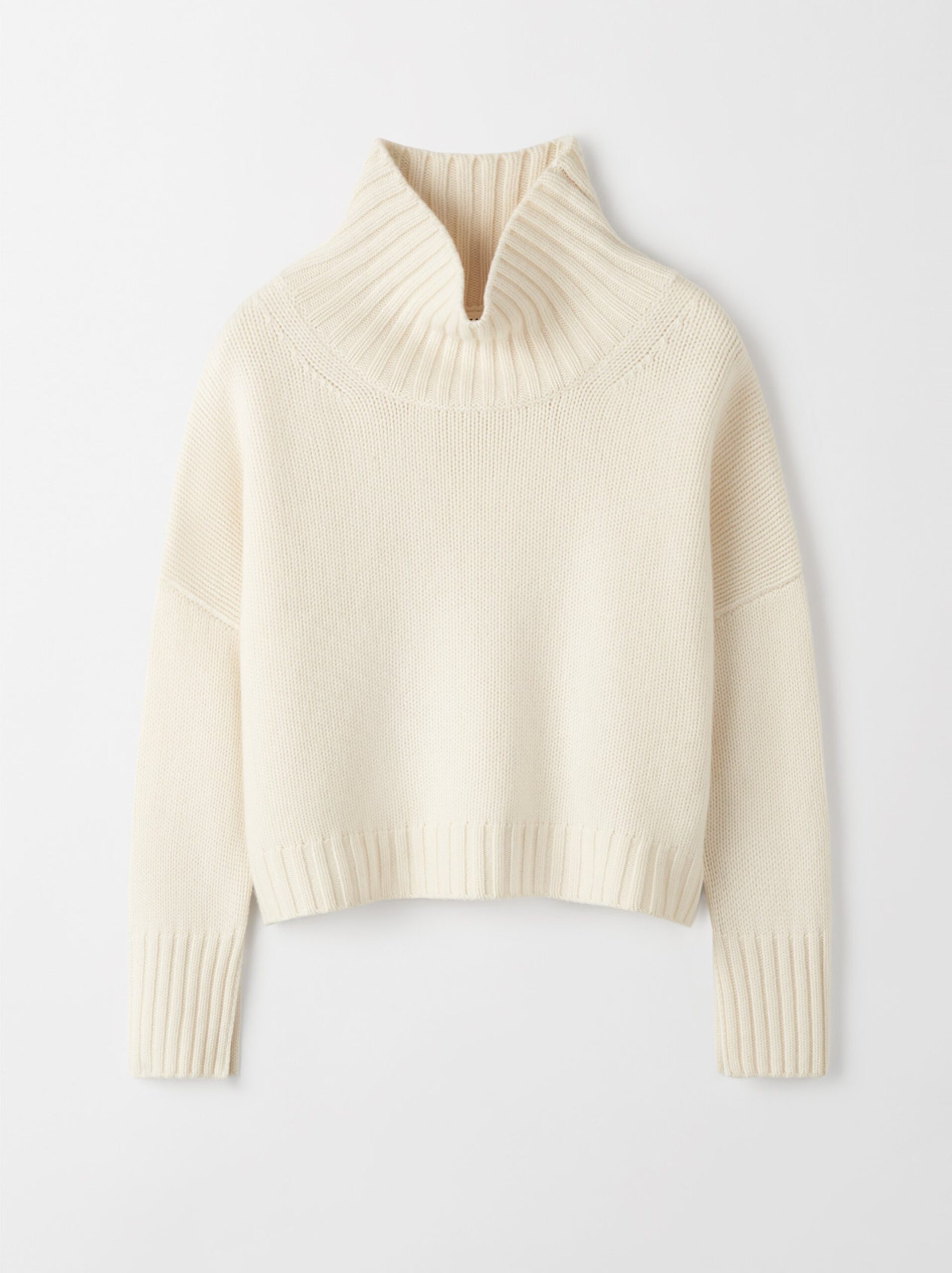 Soft Goat - Girlfriend Turtleneck Feather White