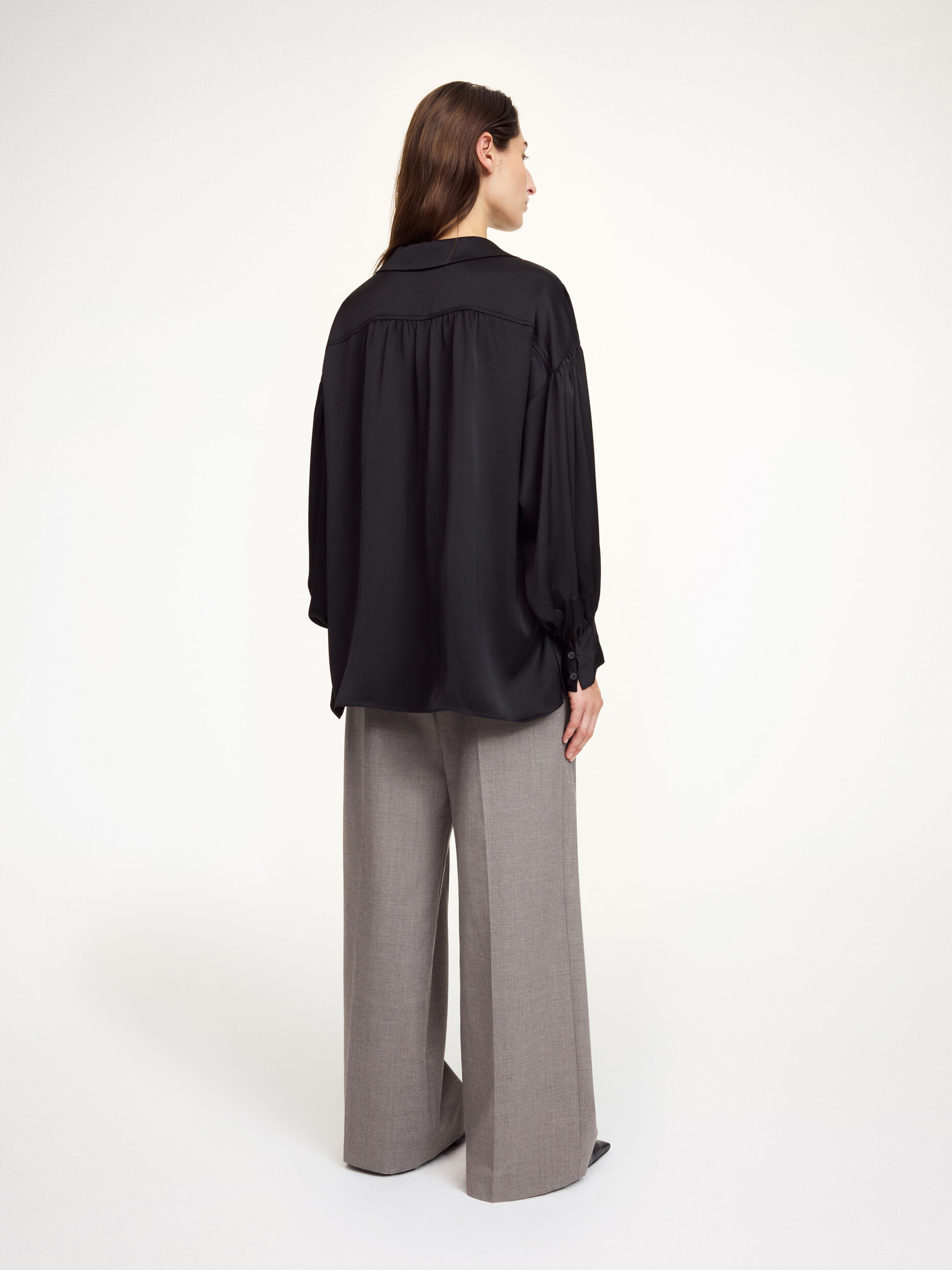 By Malene Birger - Leonora Satin Blouse Black