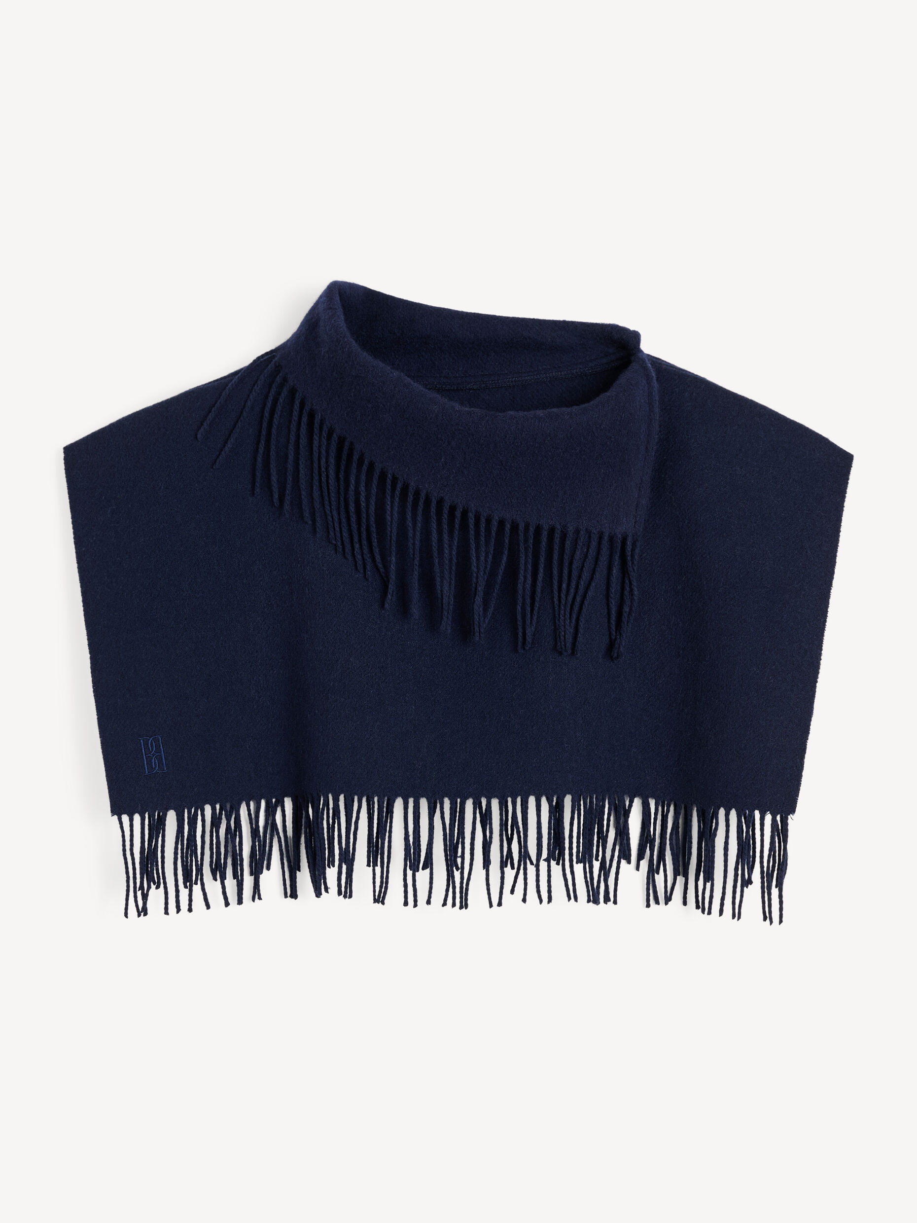 By Malene Birger - Turtla Wool Fringe Bib Night Sky