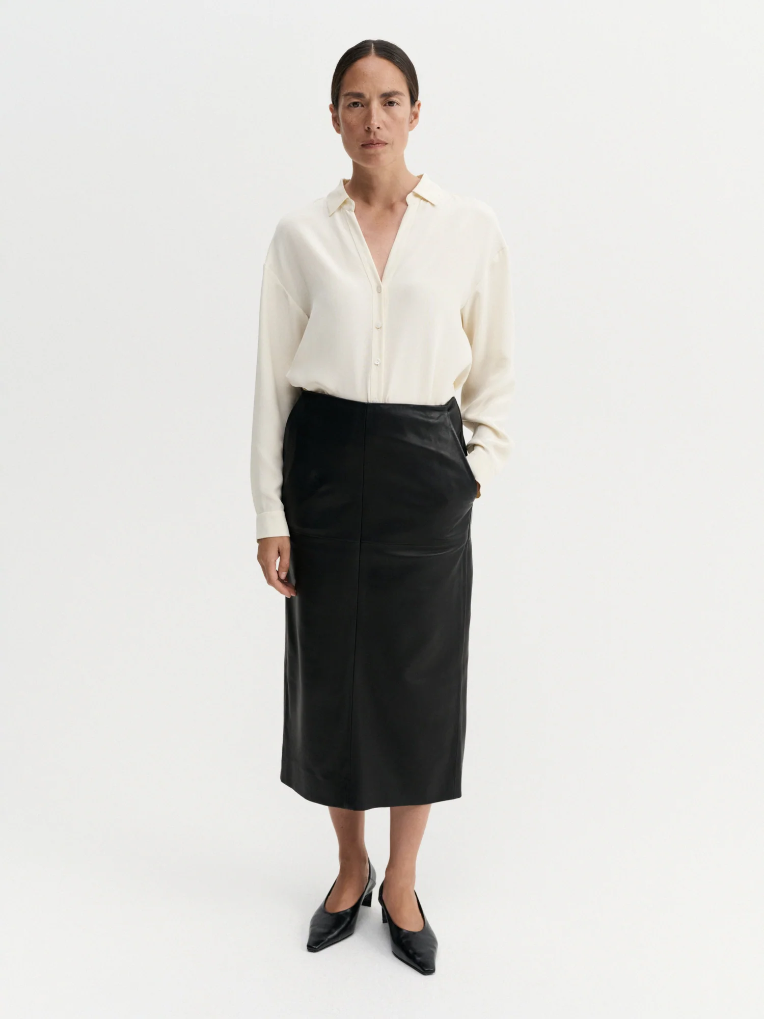 Almada Label - Birdy Leather Skirt