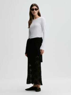 By Malene Birger - Brita Flat Organic Cotton Long-Sleeved T-Shirt White