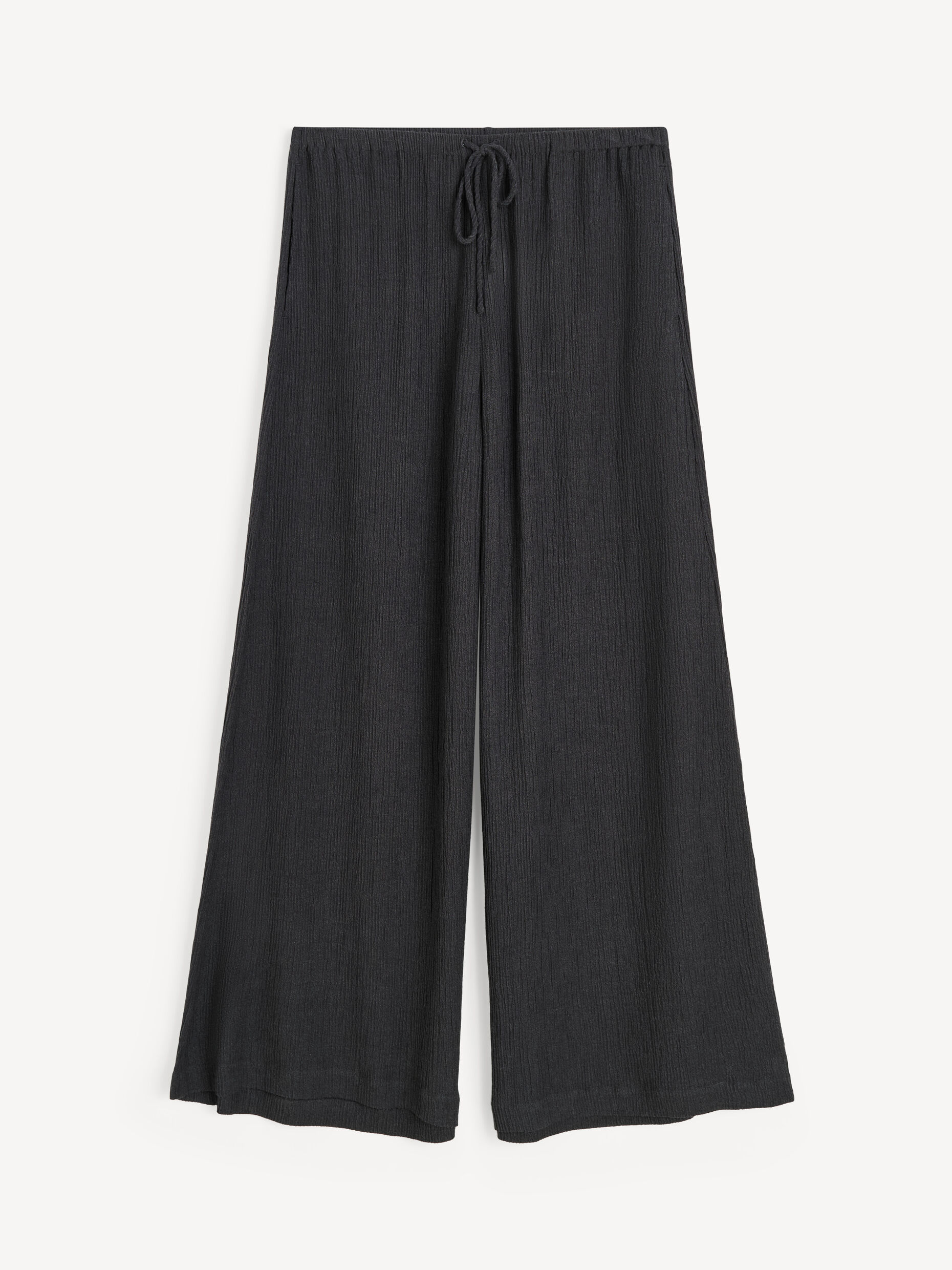 By Malene Birger - Pisca Weave Wide-Leg Trousers Black