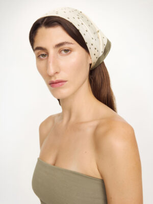 By Malene Birger - Poula Silk Scarf Deep Lichen Green