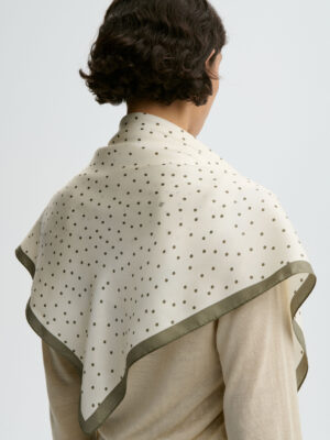 By Malene Birger - Poulas Silk Scarf Deep Lichen Green