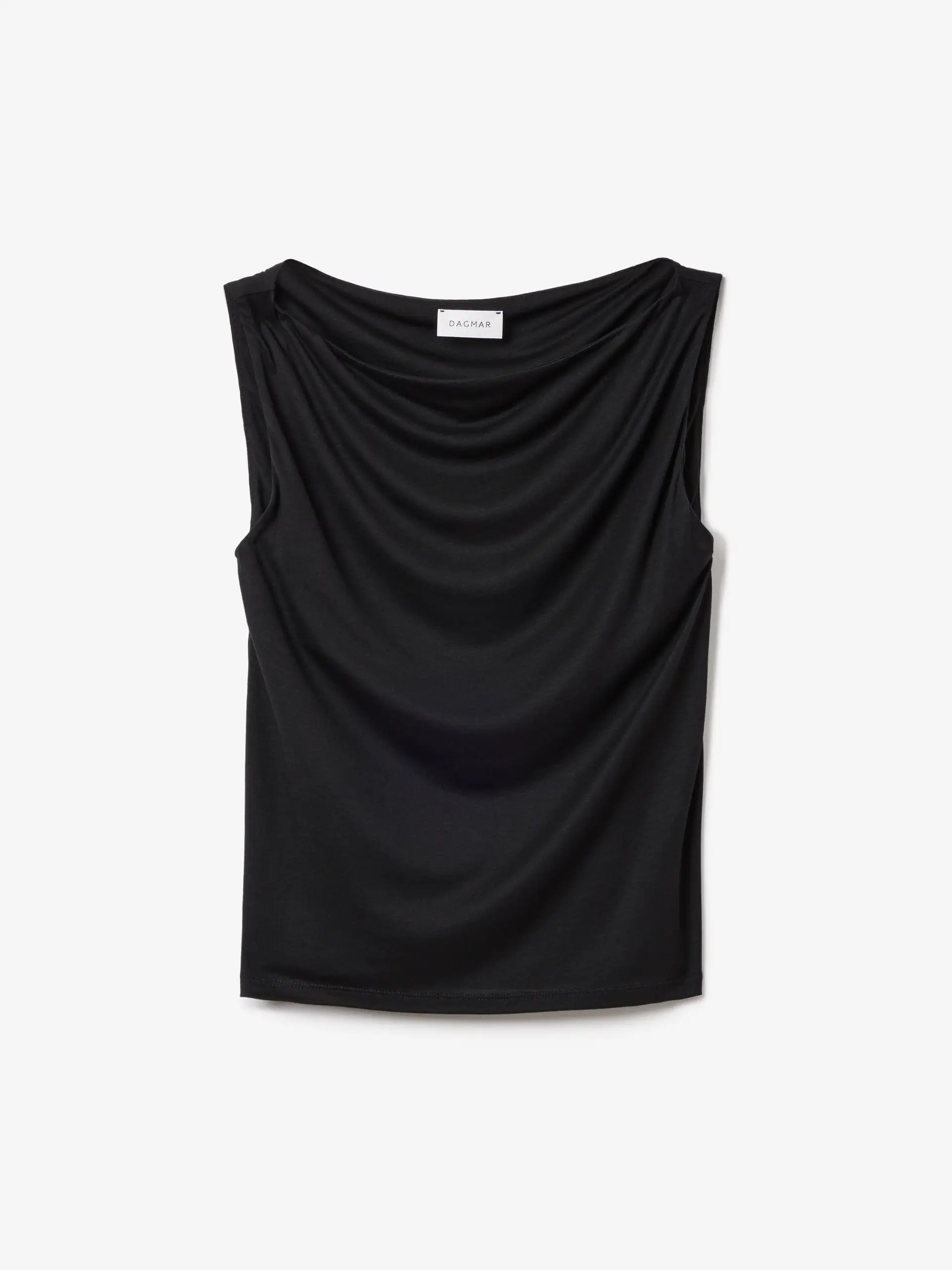 Dagmar - Square Neck Top Black