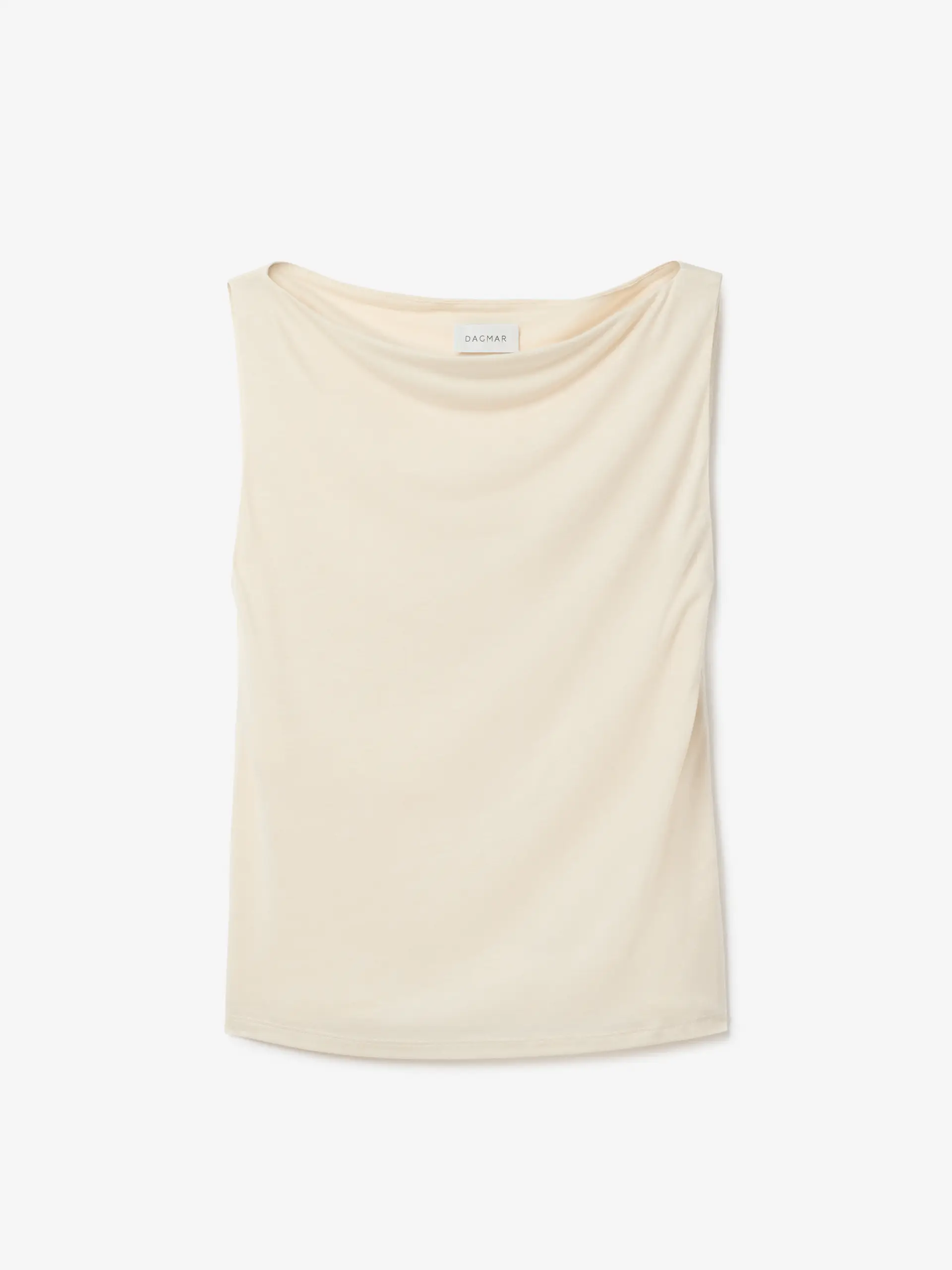 Dagmar - Square Neck Top Cream White