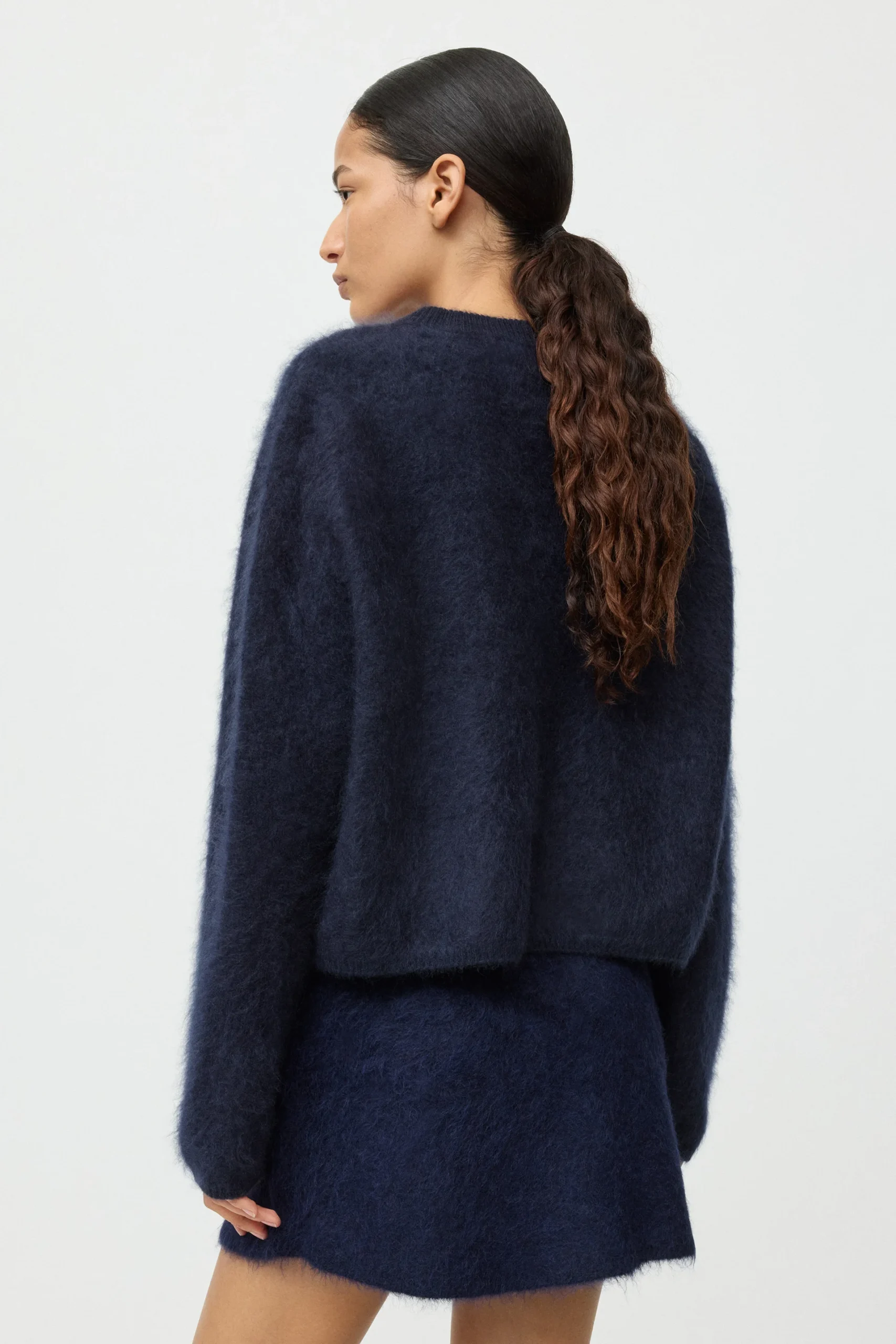 Soft Goat - Brushed Crewneck Navy