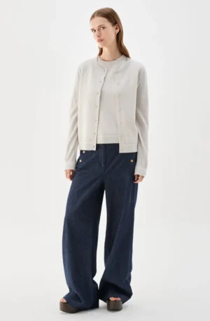 Busnel - Penelope Jacquard Merino Wool Cardigan