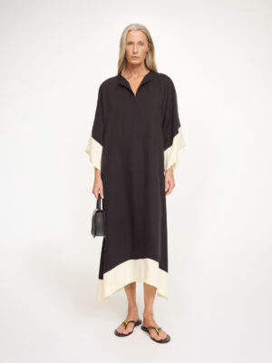 By Malene Birger - Cicine Maxi Dress Black White Color Block