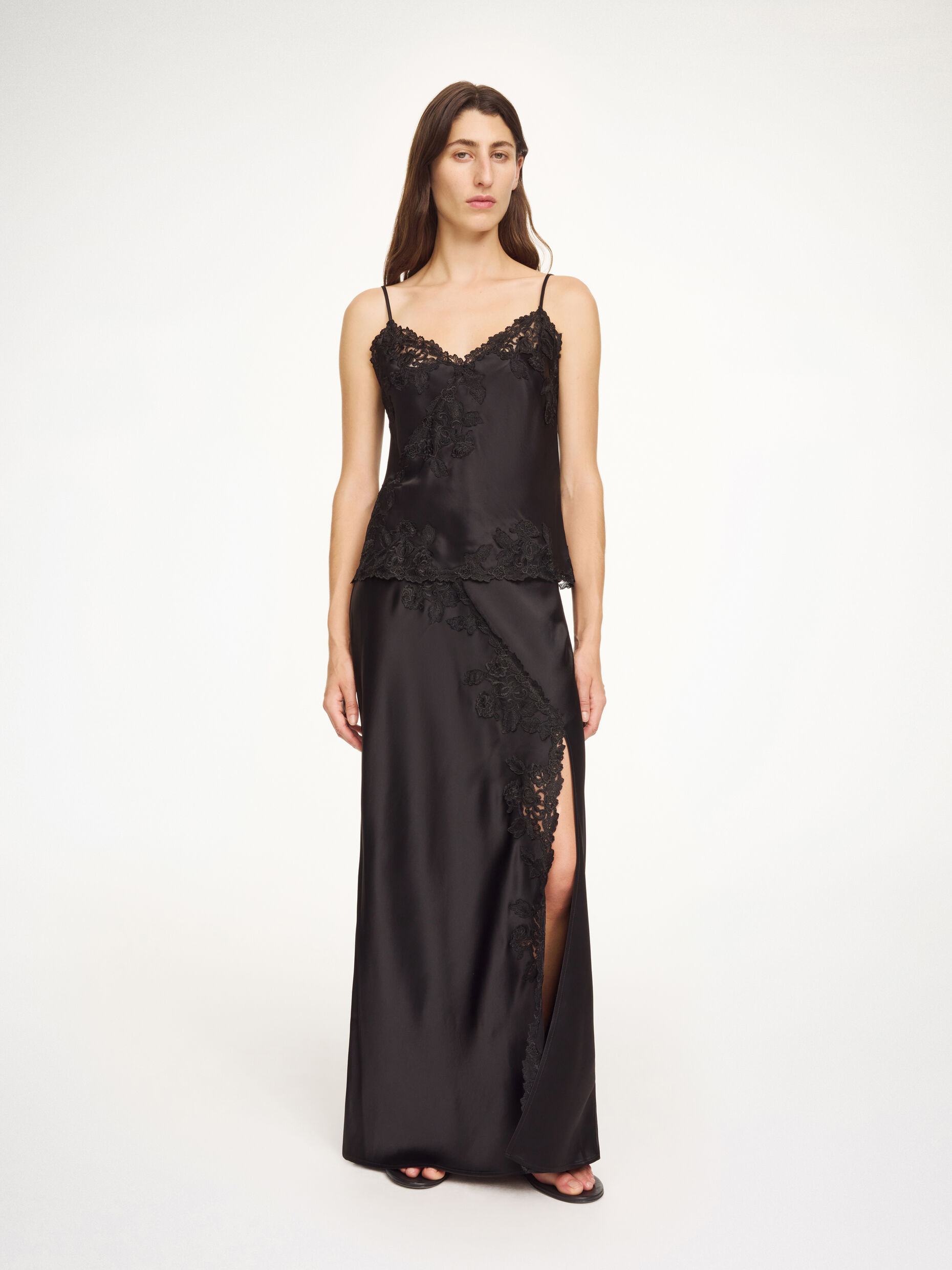 By Malene Birger - Madeleine Satin Top Black