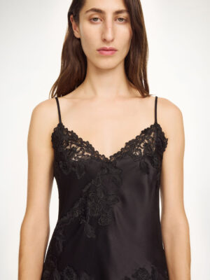 By Malene Birger - Madeleine Satin Top Black