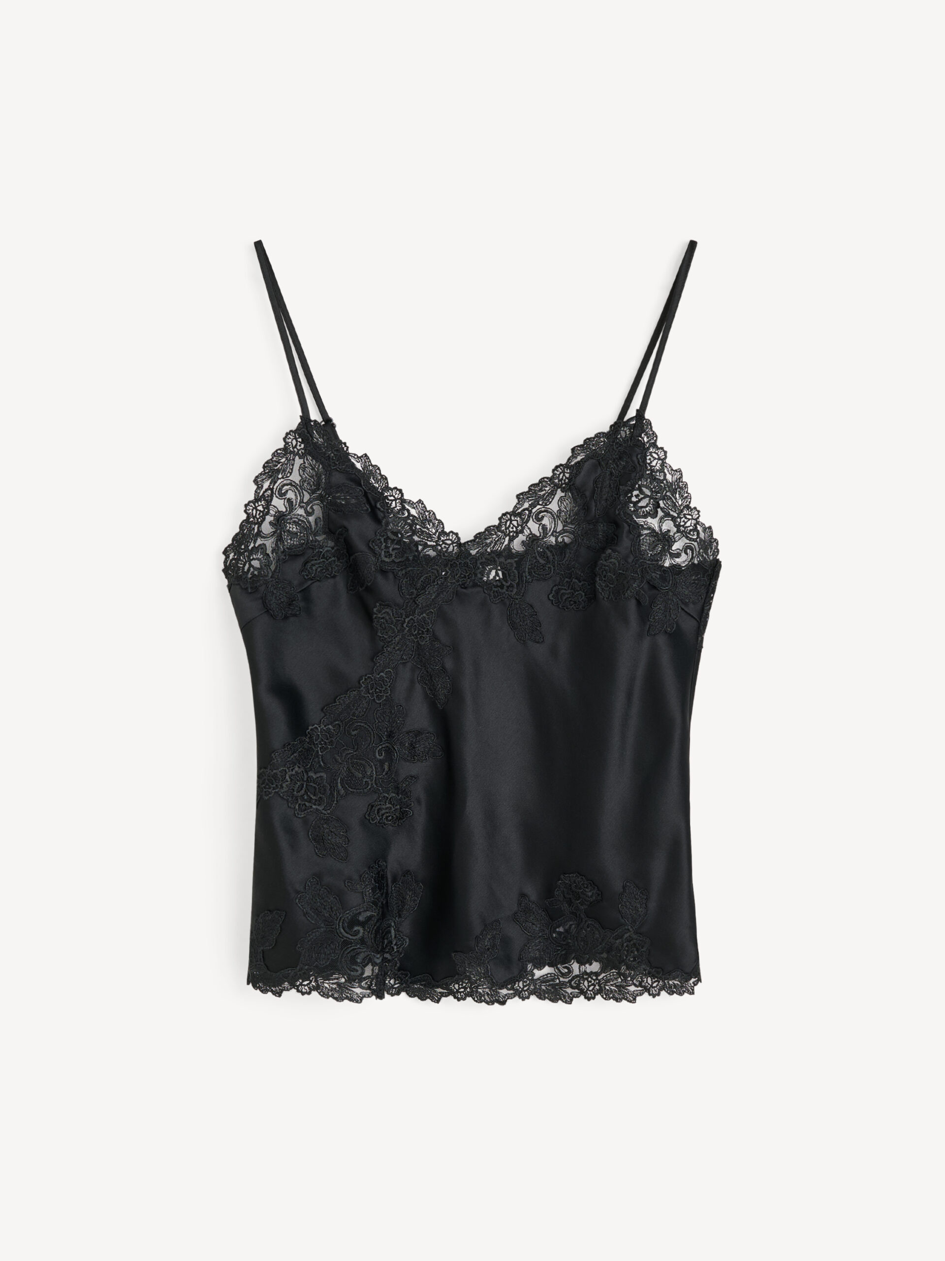 By Malene Birger - Madeleine Satin Top Black